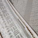 LiuJin Vertical Trace Abstract Ivory Area Rug
