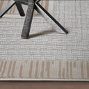Meilade Framed Band Abstract Neutral Area Rug
