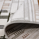 Melade Architectural Lines Contemporary Neutral Area Rug