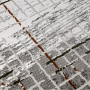 Melard Layered Grid Abstract Neutral Area Rug