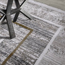 Milano Framed Abstract Neutral Area Rug