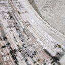 Milano Layered Linear Abstract Neutral Area Rug