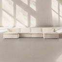 Sunshine Modular Track Arm U-Chaise Sectional