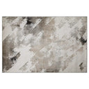 Puxina Abstract Brushstroke Neutral Area Rug
