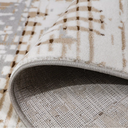 Puxina Abstract Linear Texture Neutral Area Rug