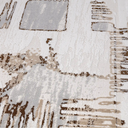Puxina Soft Layered Block Abstract Neutral Area Rug