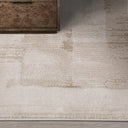 Shanluan Layered Horizon Abstract Neutral Area Rug