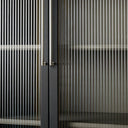 Rowan Modular Stacked Reeded Glass Cabinet