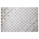 Safei Textured Grid Calm Interior Area Rug