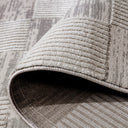 Safei Textured Grid Calm Interior Area Rug