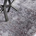 Torino Disrupted Linear Texture Abstract Neutral Area Rug
