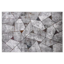 Torino Fragmented Facet Geometric Abstract Neutral Area Rug