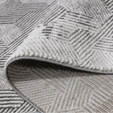 Shafei Textured Geometric Calm Interior Area Rug