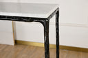 Vintage Forged Rectangle Marble Console Table