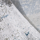 Torino Layered Brushfield Blue Grey Area Rug