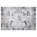 Torino Washed Linear Layered Abstract Neutral Area Rug
