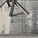 Xiangshe Textured Grid Modern Area Rug