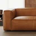 Genuine Leather Straight Sofa