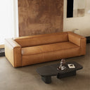 Genuine Leather Straight Sofa
