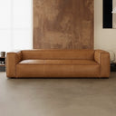 Genuine Leather Straight Sofa