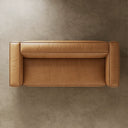 Genuine Leather Straight Sofa