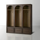 Hattie Triple Entryway Cabinet in Oak 69.75"W
