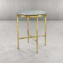 Thaddeus Glass Round Side Table 18" 22"