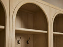 Hattie Triple Entryway Cabinet in Oak 69.75"W