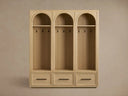 Hattie Triple Entryway Cabinet in Oak 69.75"W