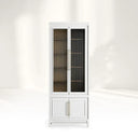 Rowan Modular Stacked Reeded Glass Plinth Cabinet