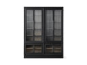 Rowan Modular Stacked Reeded Glass Plinth Cabinet