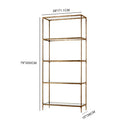 Thaddeus Metal Glass Shelving Hand-Forged Units Storage Shelves