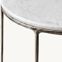 Giacometti Marble Demilune Console Table