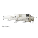 Linen-Cotton Sectional Sofa
