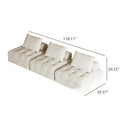 Minimalist Square Fabric Sofa