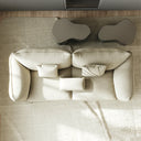 Minimalist Stainless Steel Frame Fabric Sofa