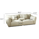Minimalist Stainless Steel Frame Fabric Sofa