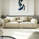 Minimalist Stainless Steel Frame Fabric Sofa