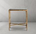 Thaddeus Glass Square Side Table 18" 22"