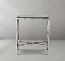 Thaddeus Glass Square Side Table 18" 22"