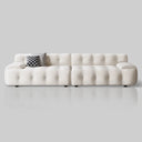 Tech Fabric Cream Straight Sofa