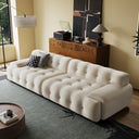 Tech Fabric Cream Straight Sofa