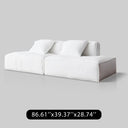 Linen Floating Island Sofa