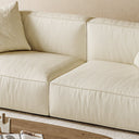 Italian Minimalist Sofa with Full-Grain Leather