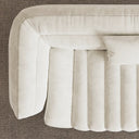 Italian Minimalist Fabric Sofa with Bed