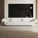 Italian Minimalist Fabric Sofa with Bed