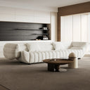 Italian Minimalist Fabric Sofa with Bed