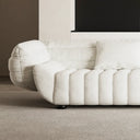 Italian Minimalist Fabric Sofa with Bed