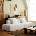 Linen Floating Island Sofa
