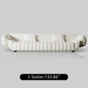 Italian Minimalist Fabric Sofa with Bed